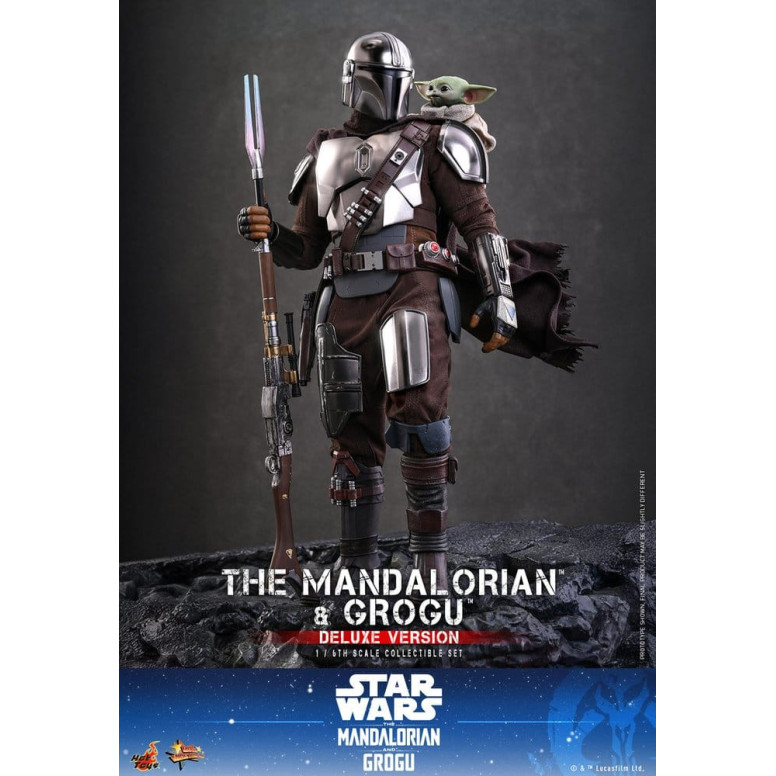 Hot Toys Star Wars - El Mandaloriano y Grogu (Versión Deluxe) MMS 1/6 - Star Wars: El Mandaloriano y Grogu