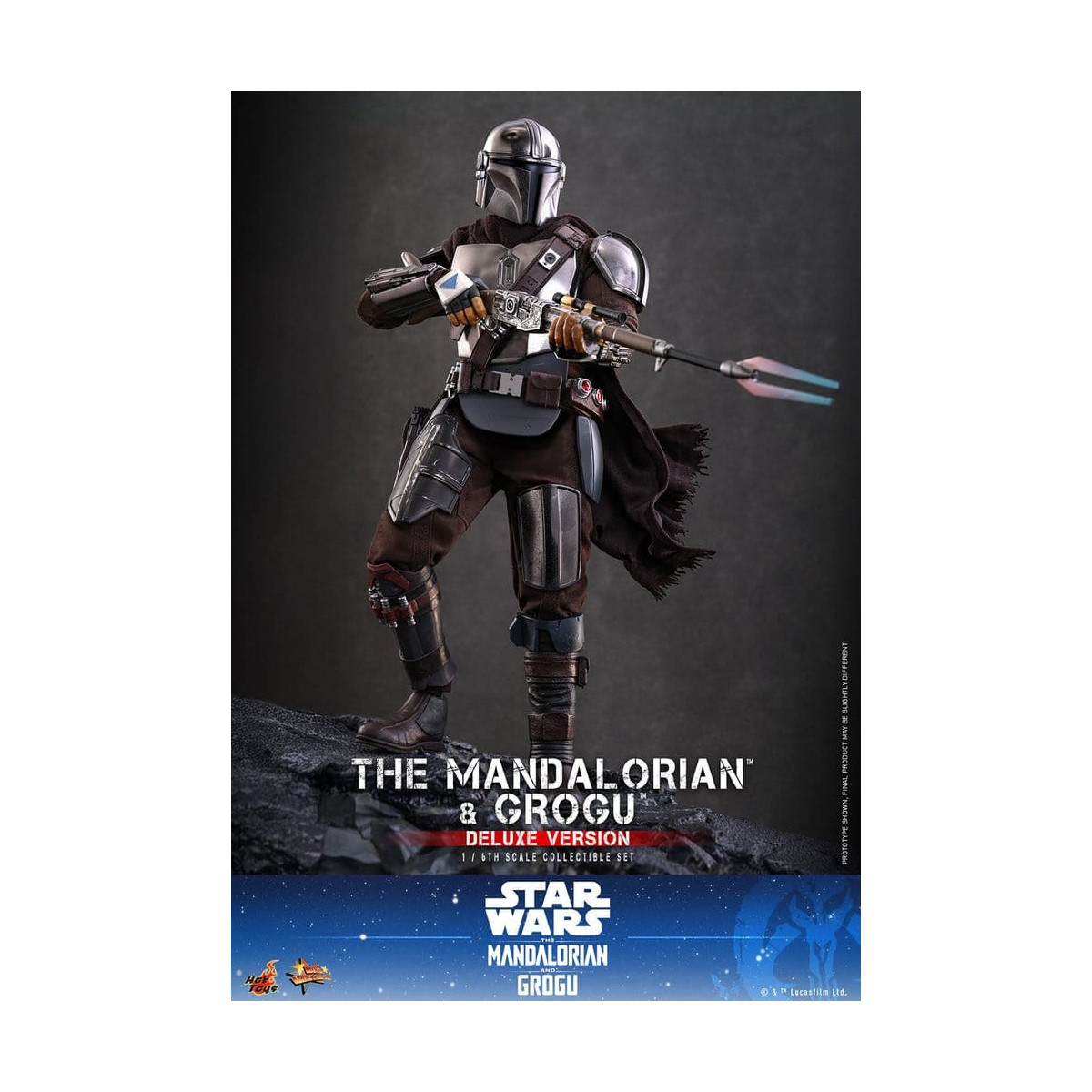 Hot Toys Star Wars - El Mandaloriano y Grogu (Versión Deluxe) MMS 1/6 - Star Wars: El Mandaloriano y Grogu