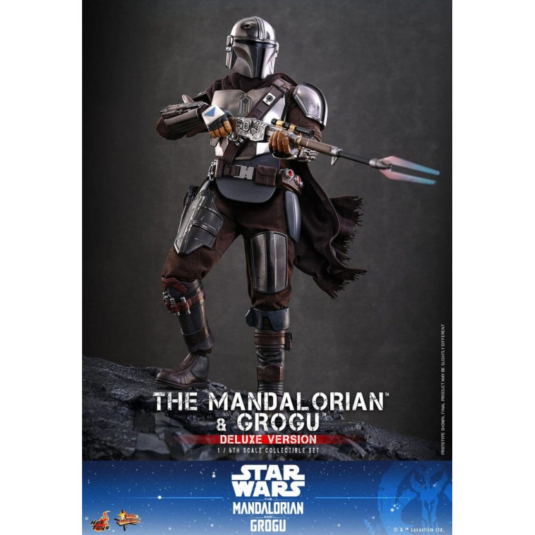 Hot Toys Star Wars - El Mandaloriano y Grogu (Versión Deluxe) MMS 1/6 - Star Wars: El Mandaloriano y Grogu
