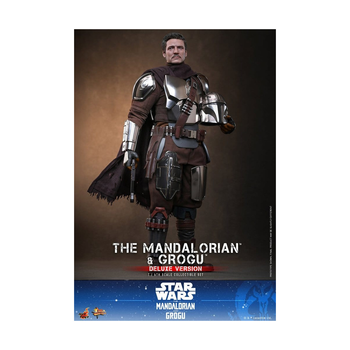 Hot Toys Star Wars - El Mandaloriano y Grogu (Versión Deluxe) MMS 1/6 - Star Wars: El Mandaloriano y Grogu