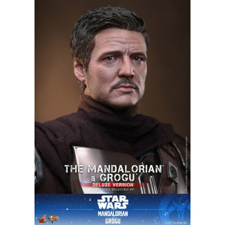 Hot Toys Star Wars - El Mandaloriano y Grogu (Versión Deluxe) MMS 1/6 - Star Wars: El Mandaloriano y Grogu