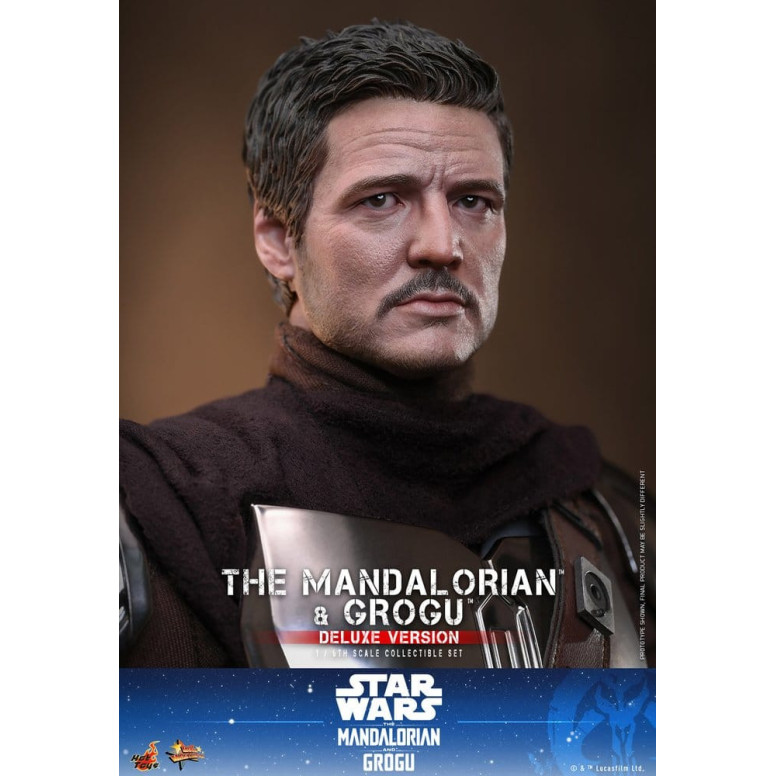 Hot Toys Star Wars - El Mandaloriano y Grogu (Versión Deluxe) MMS 1/6 - Star Wars: El Mandaloriano y Grogu