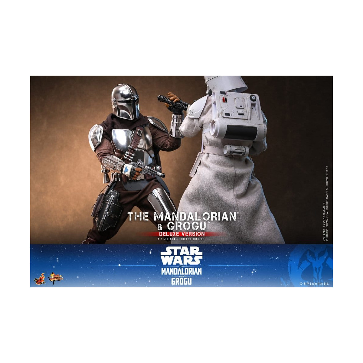 Hot Toys Star Wars - El Mandaloriano y Grogu (Versión Deluxe) MMS 1/6 - Star Wars: El Mandaloriano y Grogu