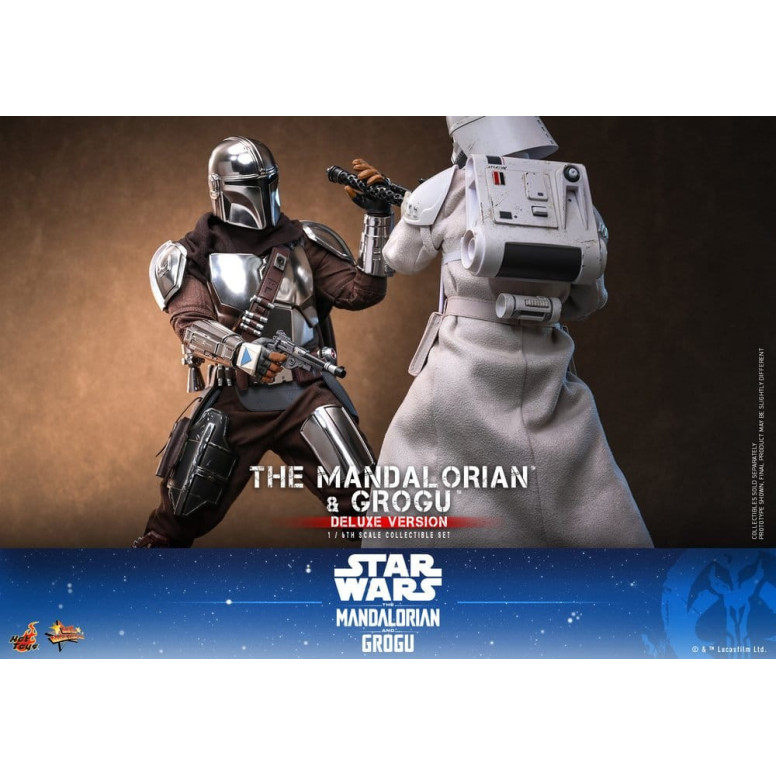 Hot Toys Star Wars - El Mandaloriano y Grogu (Versión Deluxe) MMS 1/6 - Star Wars: El Mandaloriano y Grogu