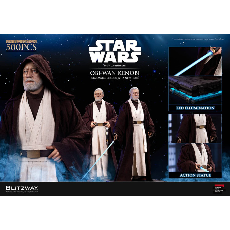 Blitzway Superb Scale Statue - Obi-Wan Kenobi 1/4 - Star Wars Episodio IV
