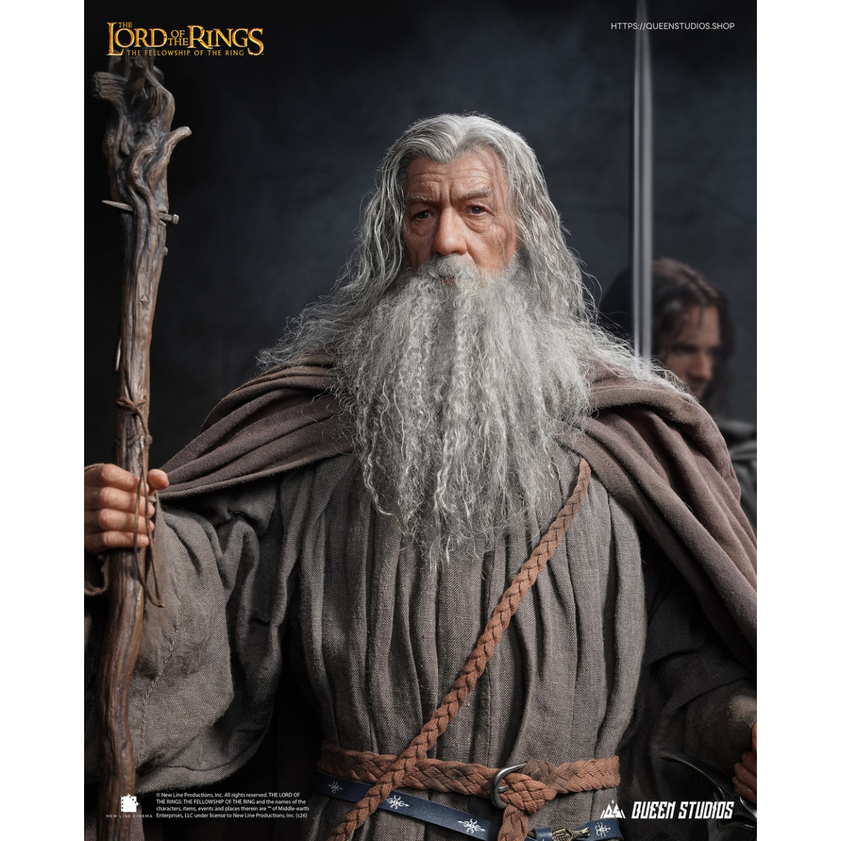 Queen Studios - Estatua de Gandalf el Gris a escala 1/3 - El Señor de los Anillos: La Comunidad del Anillo