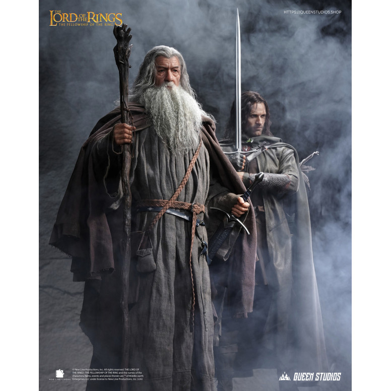 Queen Studios - Estatua de Gandalf el Gris a escala 1/3 - El Señor de los Anillos: La Comunidad del Anillo