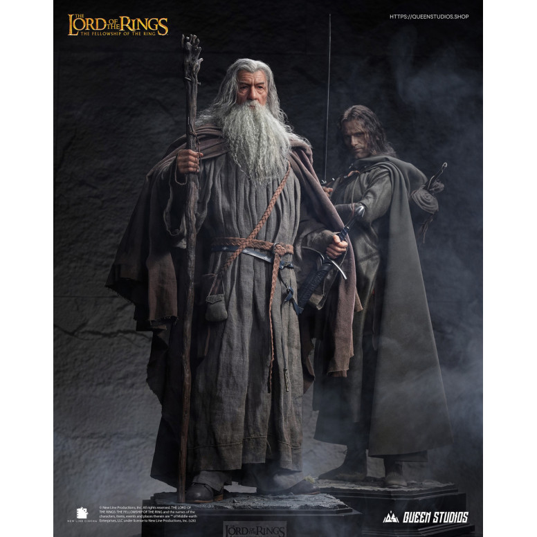 Queen Studios - Estatua de Gandalf el Gris a escala 1/3 - El Señor de los Anillos: La Comunidad del Anillo