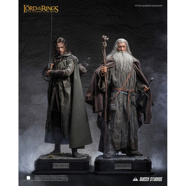 Queen Studios - Estatua de Gandalf el Gris a escala 1/3 - El Señor de los Anillos: La Comunidad del Anillo