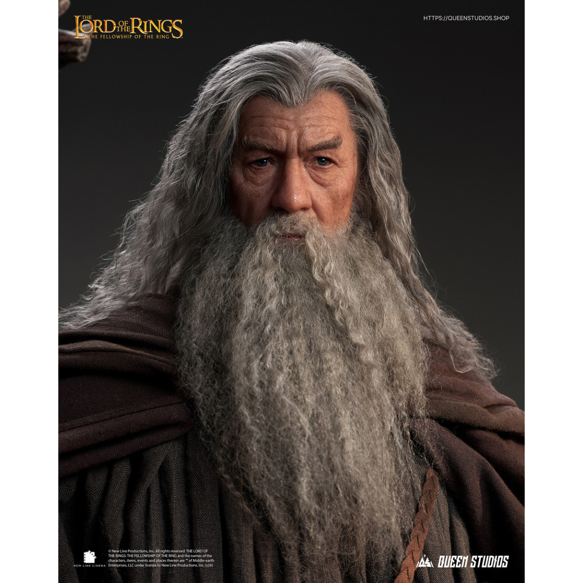 Queen Studios - Estatua de Gandalf el Gris a escala 1/3 - El Señor de los Anillos: La Comunidad del Anillo