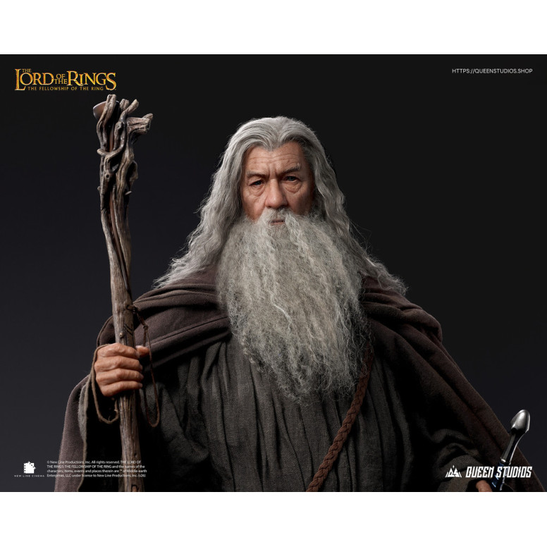 Queen Studios - Estatua de Gandalf el Gris a escala 1/3 - El Señor de los Anillos: La Comunidad del Anillo
