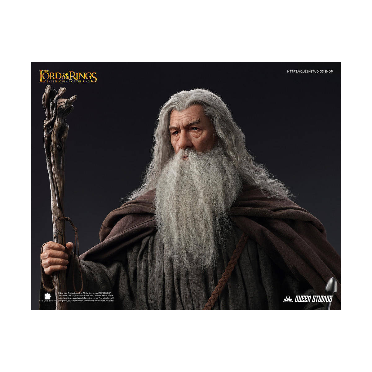 Queen Studios - Estatua de Gandalf el Gris a escala 1/3 - El Señor de los Anillos: La Comunidad del Anillo