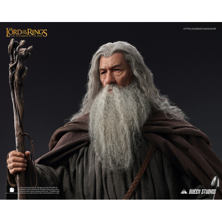 Queen Studios - Estatua de Gandalf el Gris a escala 1/3 - El Señor de los Anillos: La Comunidad del Anillo