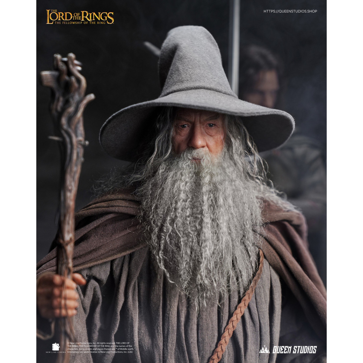Queen Studios - Estatua de Gandalf el Gris a escala 1/3 - El Señor de los Anillos: La Comunidad del Anillo