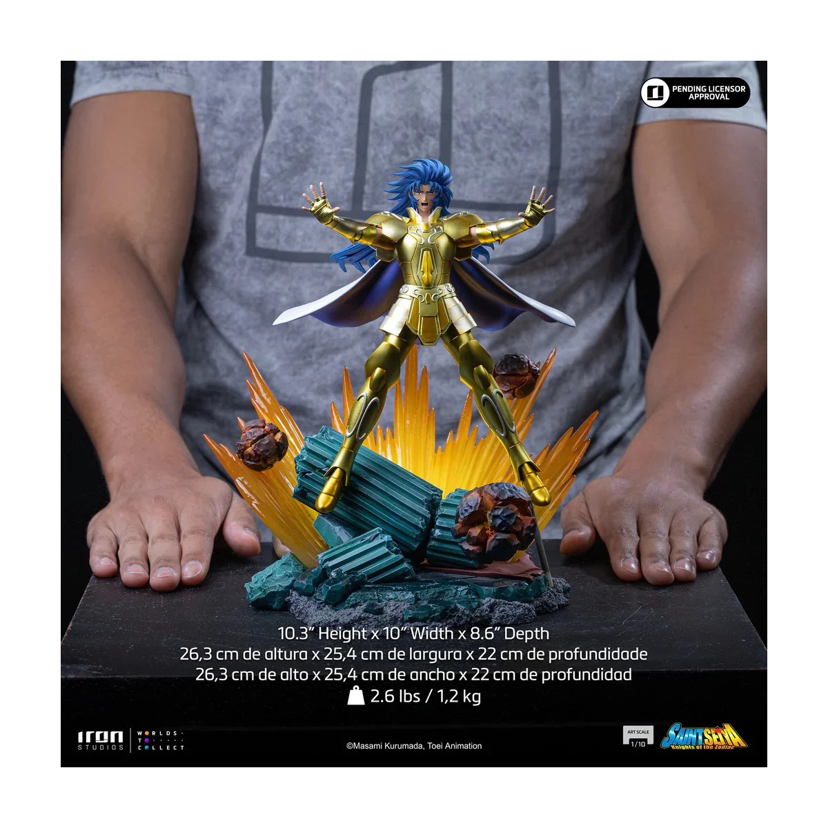 Iron Studios - Saint Seiya - Gemini Saga Art Scale 1/10 - Caballeros del Zodiaco