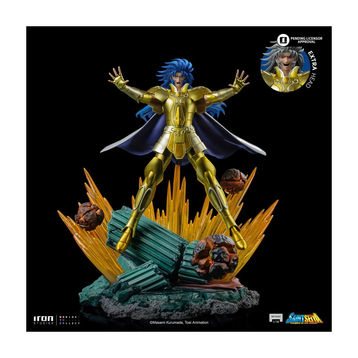 Iron Studios - Saint Seiya - Gemini Saga Art Scale 1/10 - Caballeros del Zodiaco