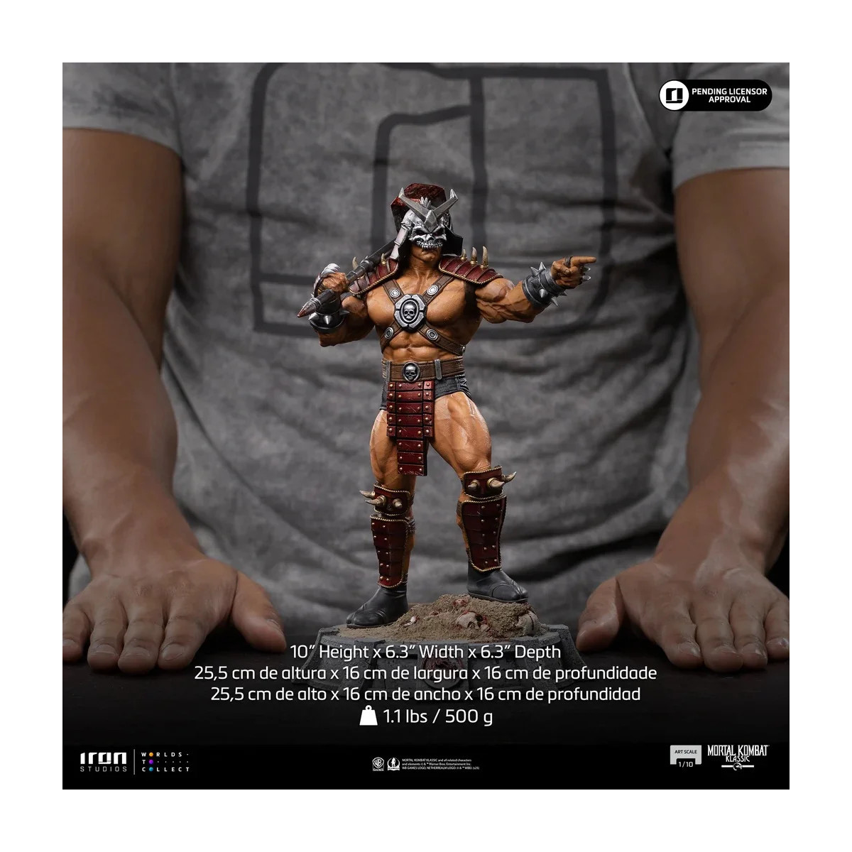 Iron Studios - Mortal Kombat - Shao Khan Arte Escala 1/10