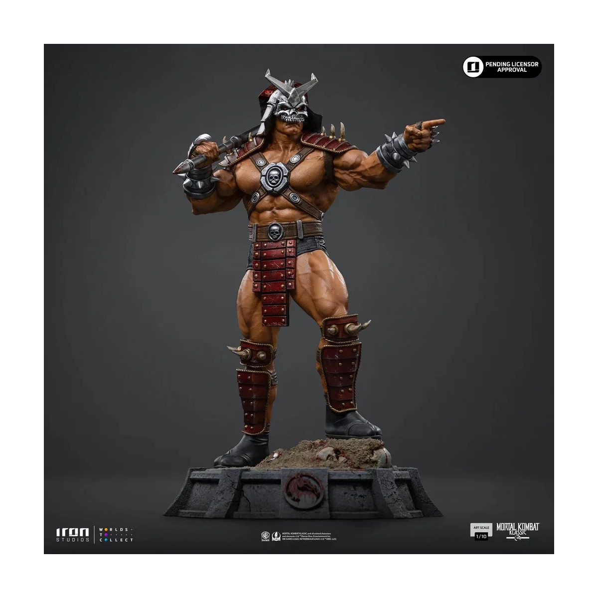 Iron Studios - Mortal Kombat - Shao Khan Arte Escala 1/10