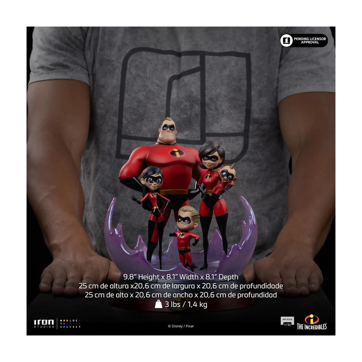 Iron Studios - Disney Pixar - Los Increíbles Arte Escala 1/10