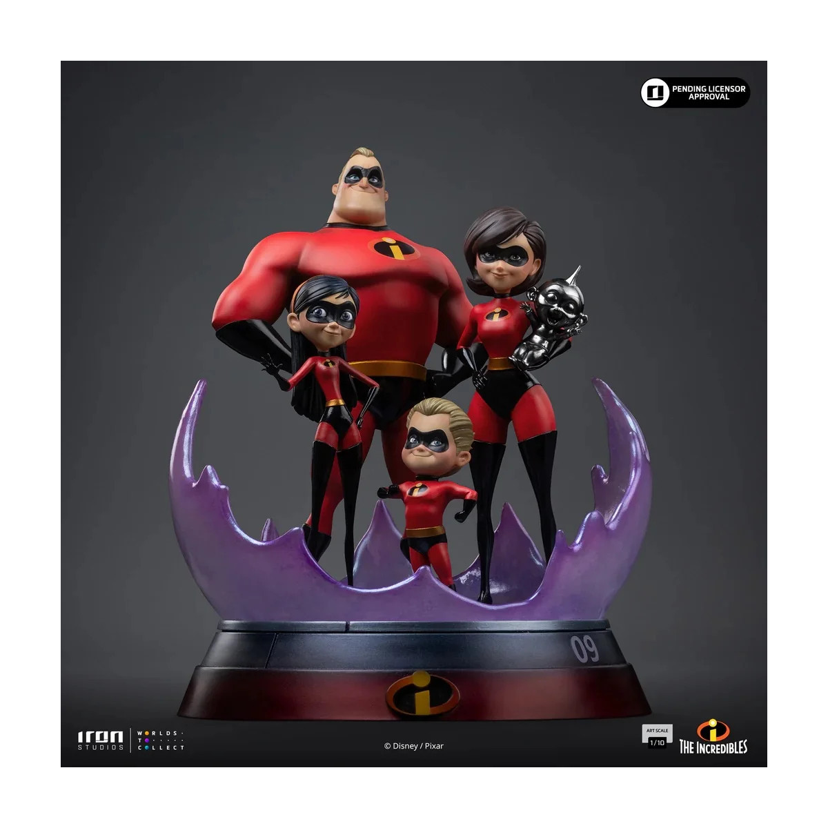 Iron Studios - Disney Pixar - Los Increíbles Arte Escala 1/10