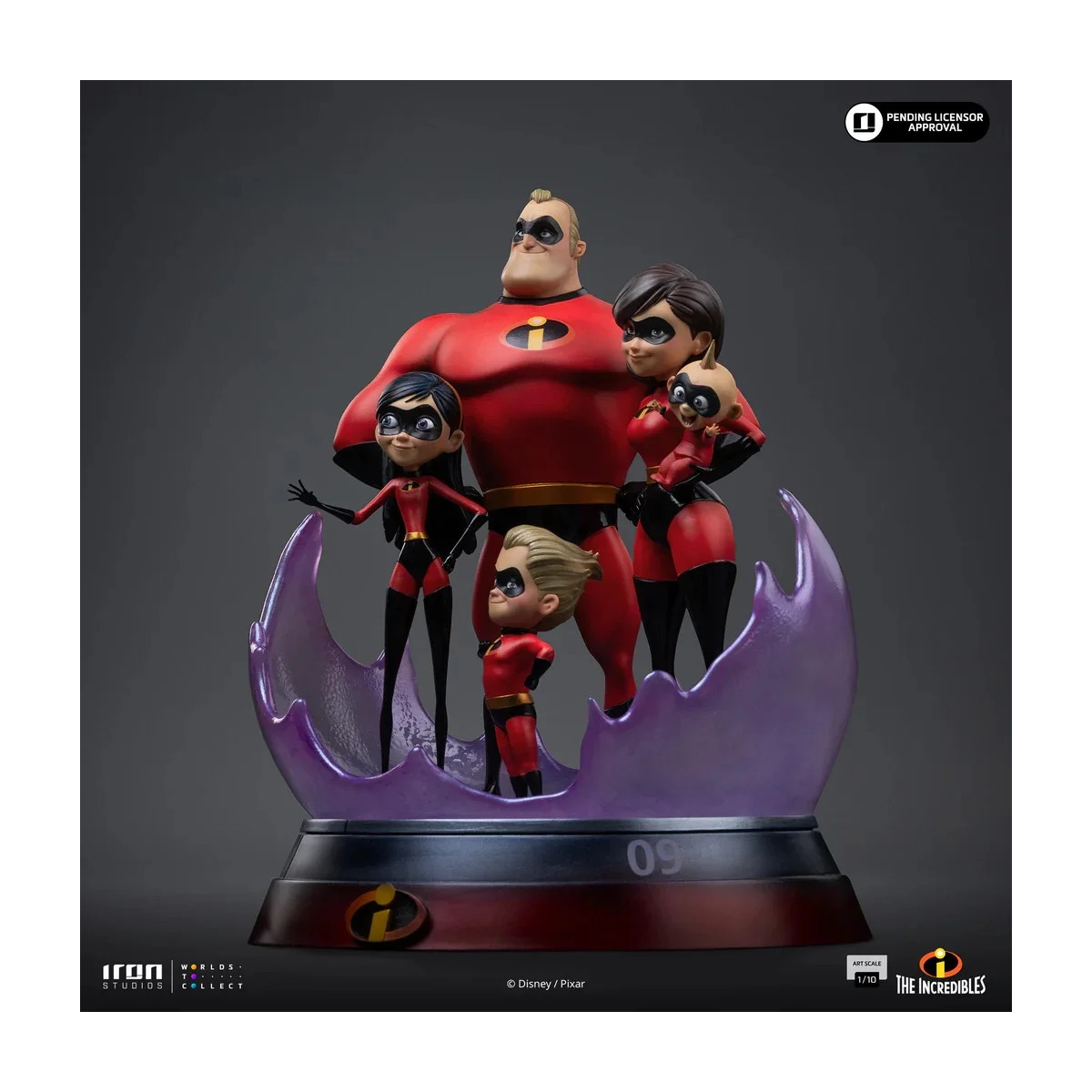 Iron Studios - Disney Pixar - Los Increíbles Arte Escala 1/10