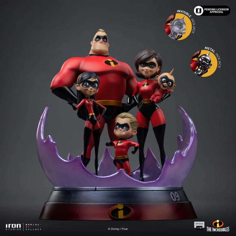 Iron Studios - Disney Pixar - Los Increíbles Arte Escala 1/10