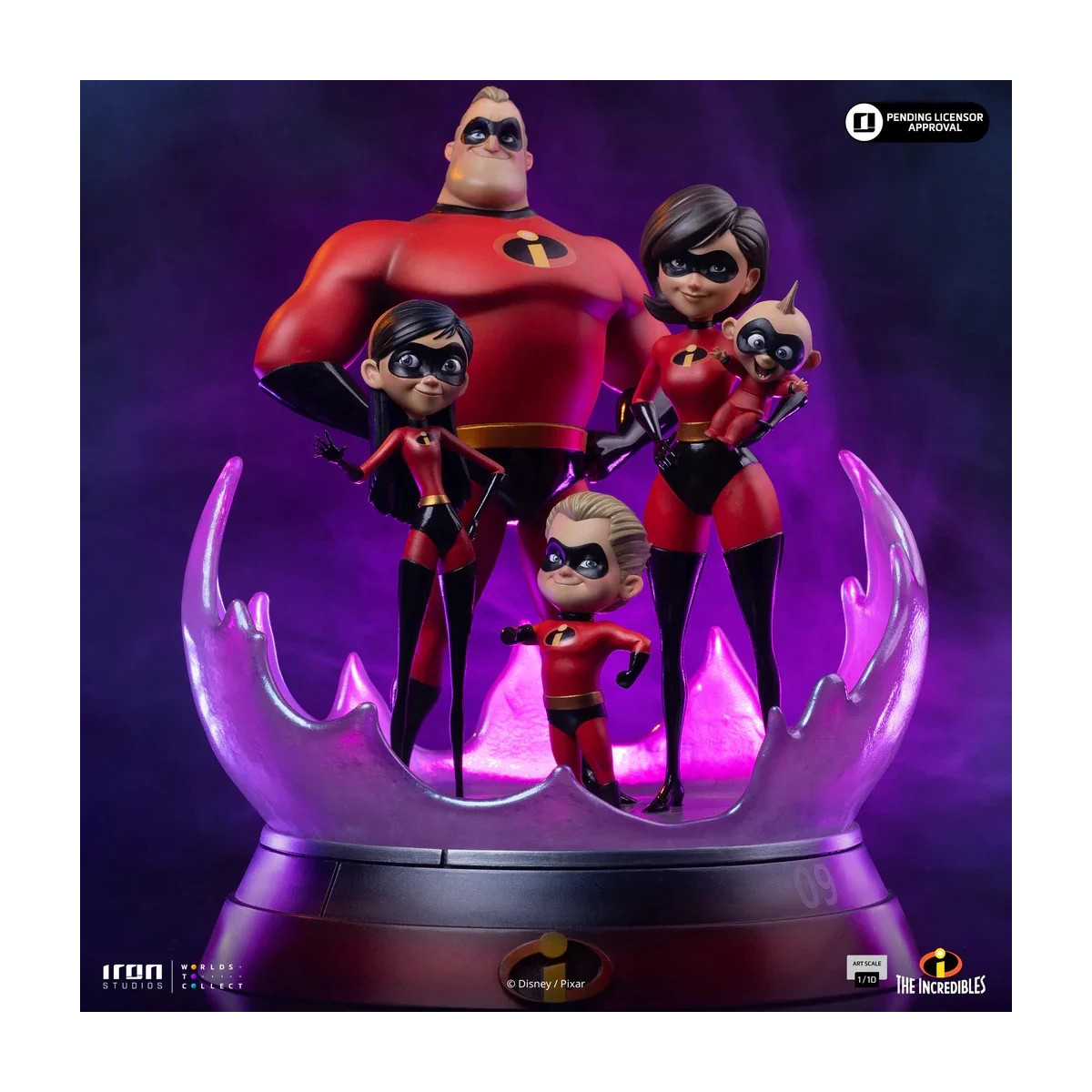 Iron Studios - Disney Pixar - Los Increíbles Arte Escala 1/10