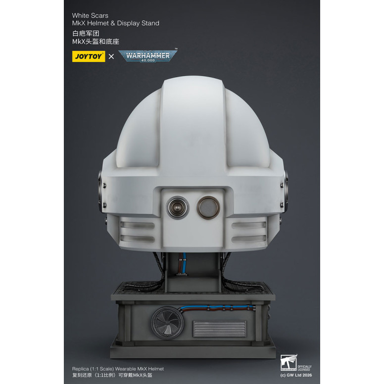 JoyToy - White Scars MkX Casco y Expositor 1/1