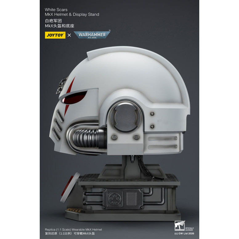 JoyToy - White Scars MkX Casco y Expositor 1/1