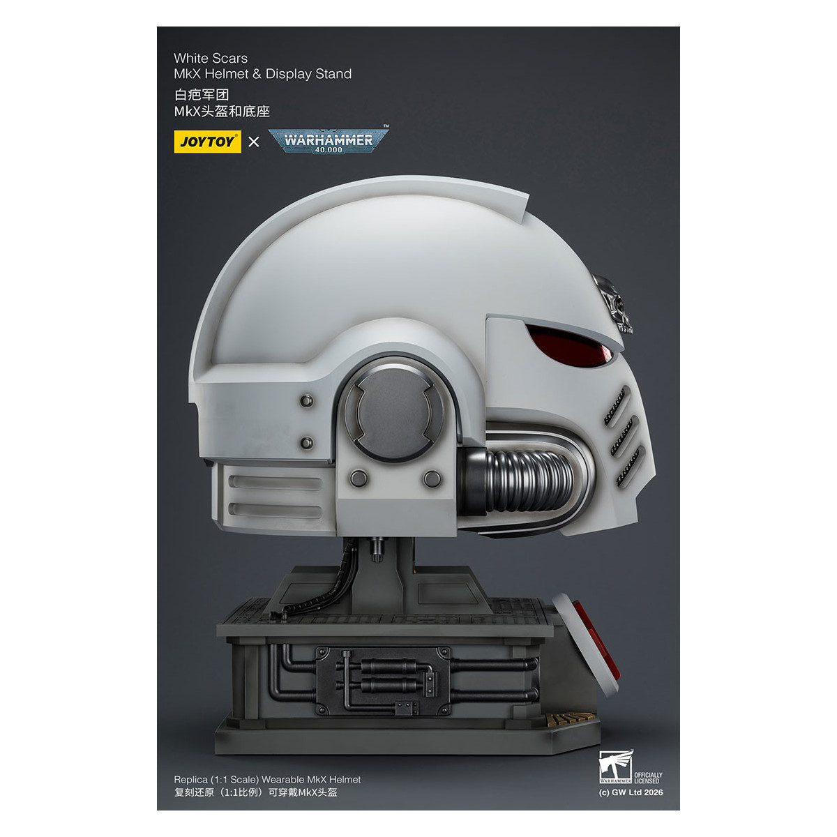 JoyToy - White Scars MkX Casco y Expositor 1/1