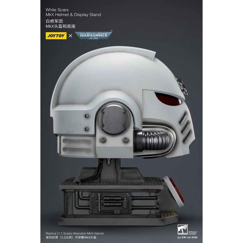 JoyToy - White Scars MkX Casco y Expositor 1/1