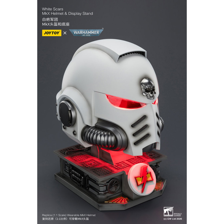 JoyToy - White Scars MkX Casco y Expositor 1/1