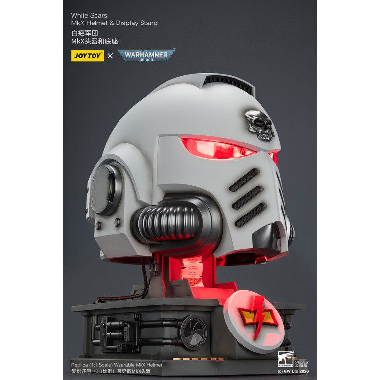 JoyToy - White Scars MkX Casco y Expositor 1/1