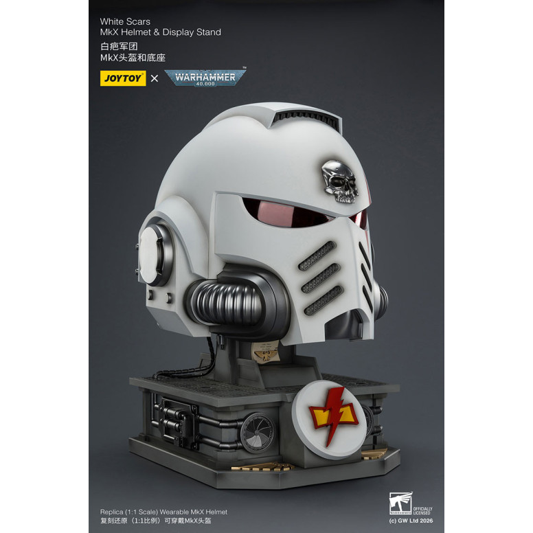 JoyToy - White Scars MkX Casco y Expositor 1/1