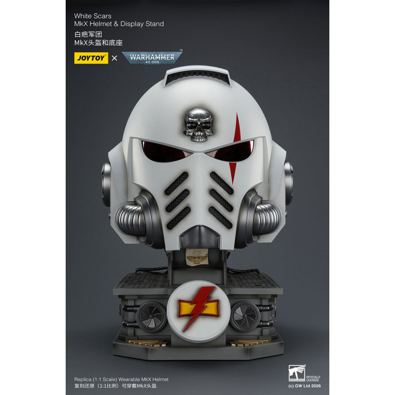 JoyToy - White Scars MkX Casco y Expositor 1/1