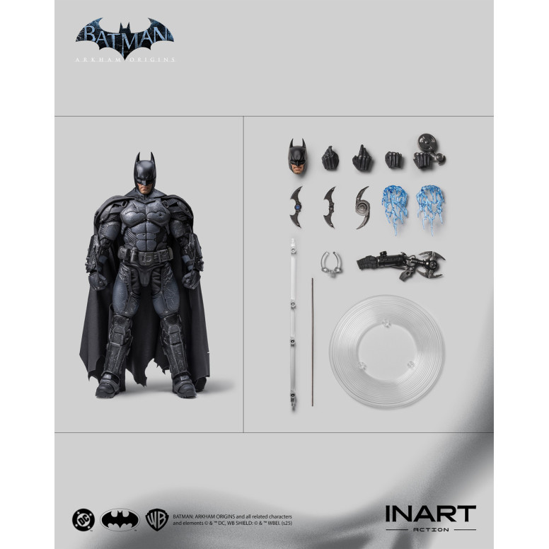INART - Batman (Battle Damaged Version) - Batman: Arkham Origins Figura a escala 1/12