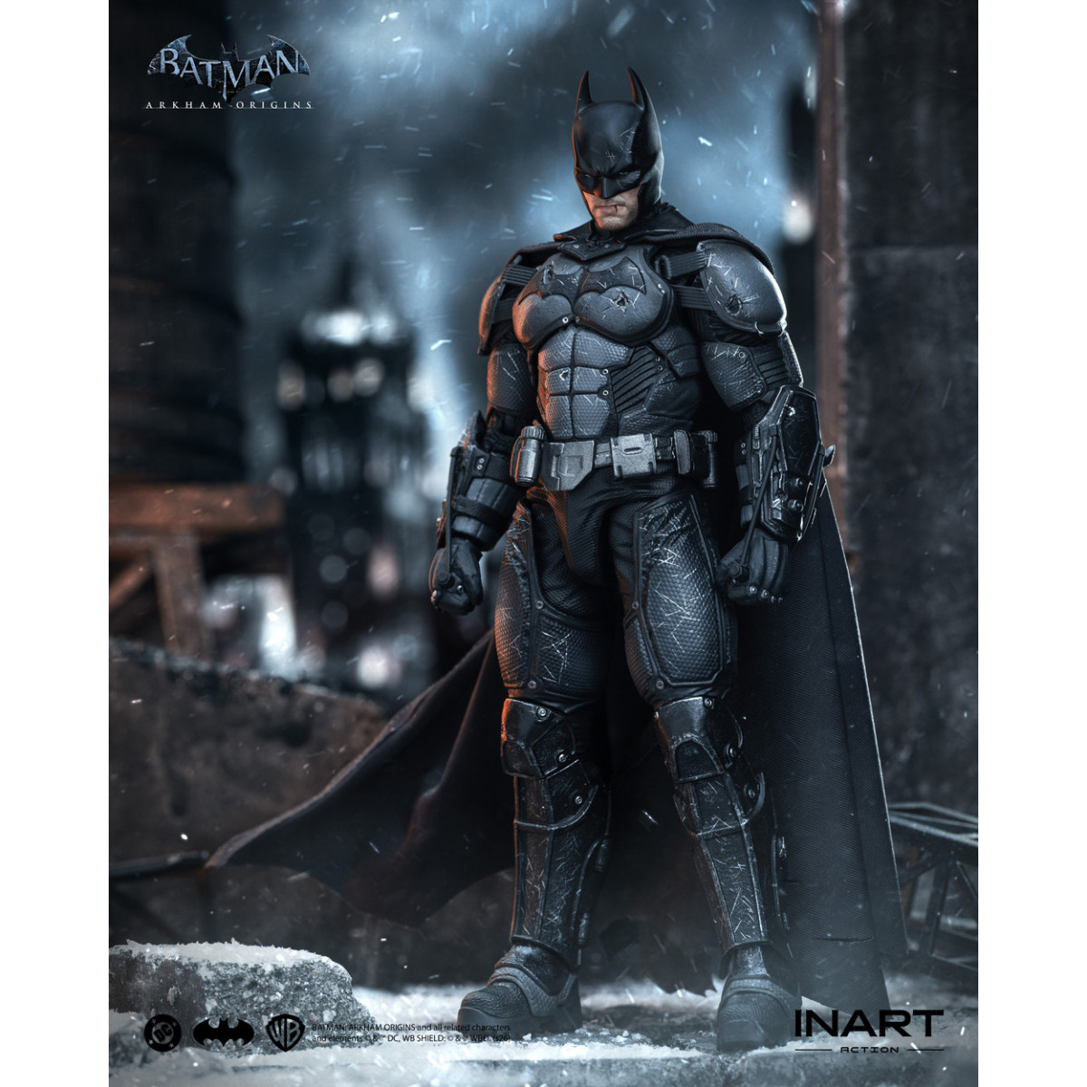 INART - Batman (Battle Damaged Version) - Batman: Arkham Origins Figura a escala 1/12