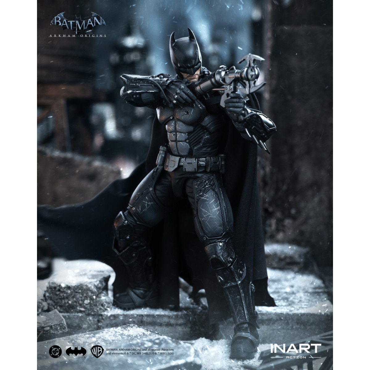 INART - Batman (Battle Damaged Version) - Batman: Arkham Origins Figura a escala 1/12