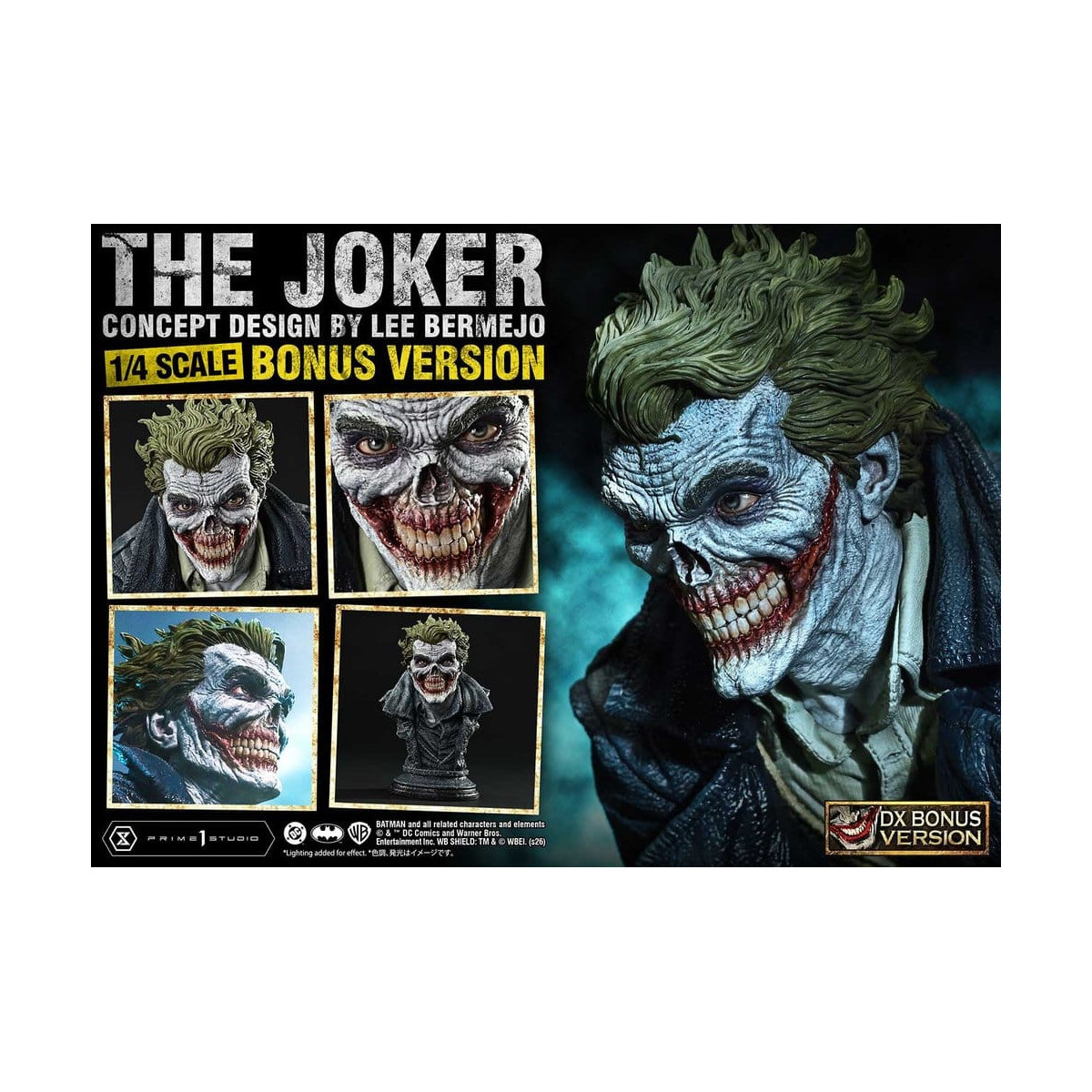 Prime 1 Studio - The Joker (Diseño conceptual de Lee Bermejo) DX Bonus Version - Ultimate Premium Masterline Series 1/4