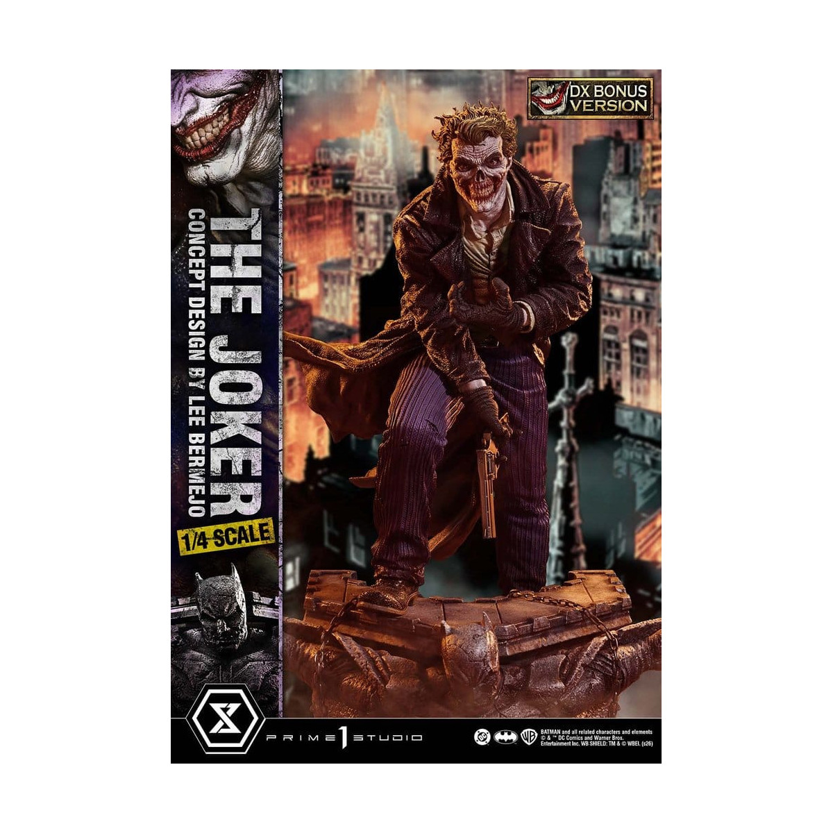 Prime 1 Studio - The Joker (Diseño conceptual de Lee Bermejo) DX Bonus Version - Ultimate Premium Masterline Series 1/4
