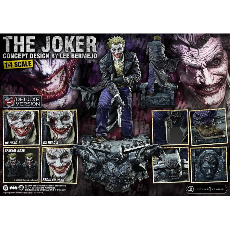 Prime 1 Studio - The Joker (Diseño conceptual de Lee Bermejo) DX Bonus Version - Ultimate Premium Masterline Series 1/4
