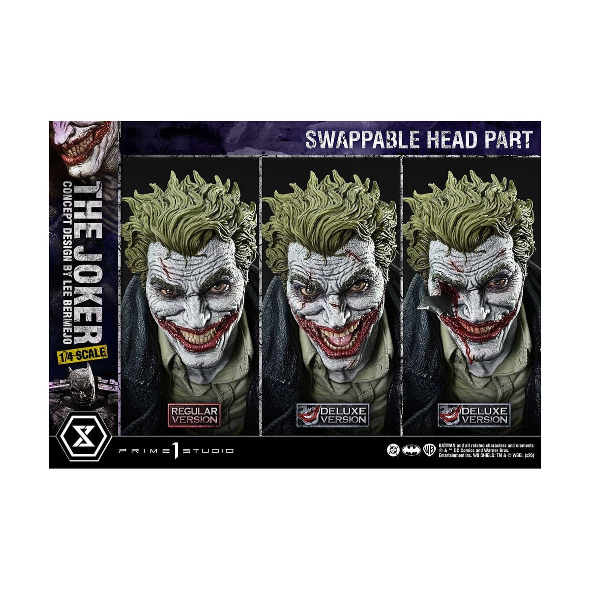 Prime 1 Studio - The Joker (Diseño conceptual de Lee Bermejo) DX Bonus Version - Ultimate Premium Masterline Series 1/4