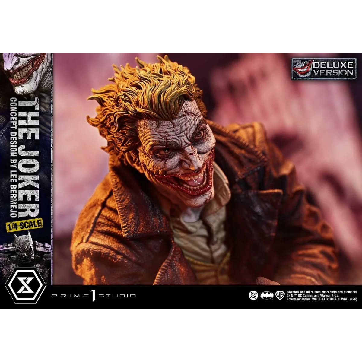 Prime 1 Studio - The Joker (Diseño conceptual de Lee Bermejo) DX Bonus Version - Ultimate Premium Masterline Series 1/4