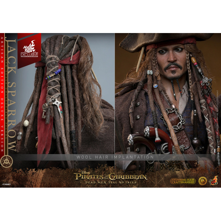 Hot Toys Piratas del Caribe - Jack Sparrow Artisan Edition Deluxe Version - Dead Men Tell No Tales