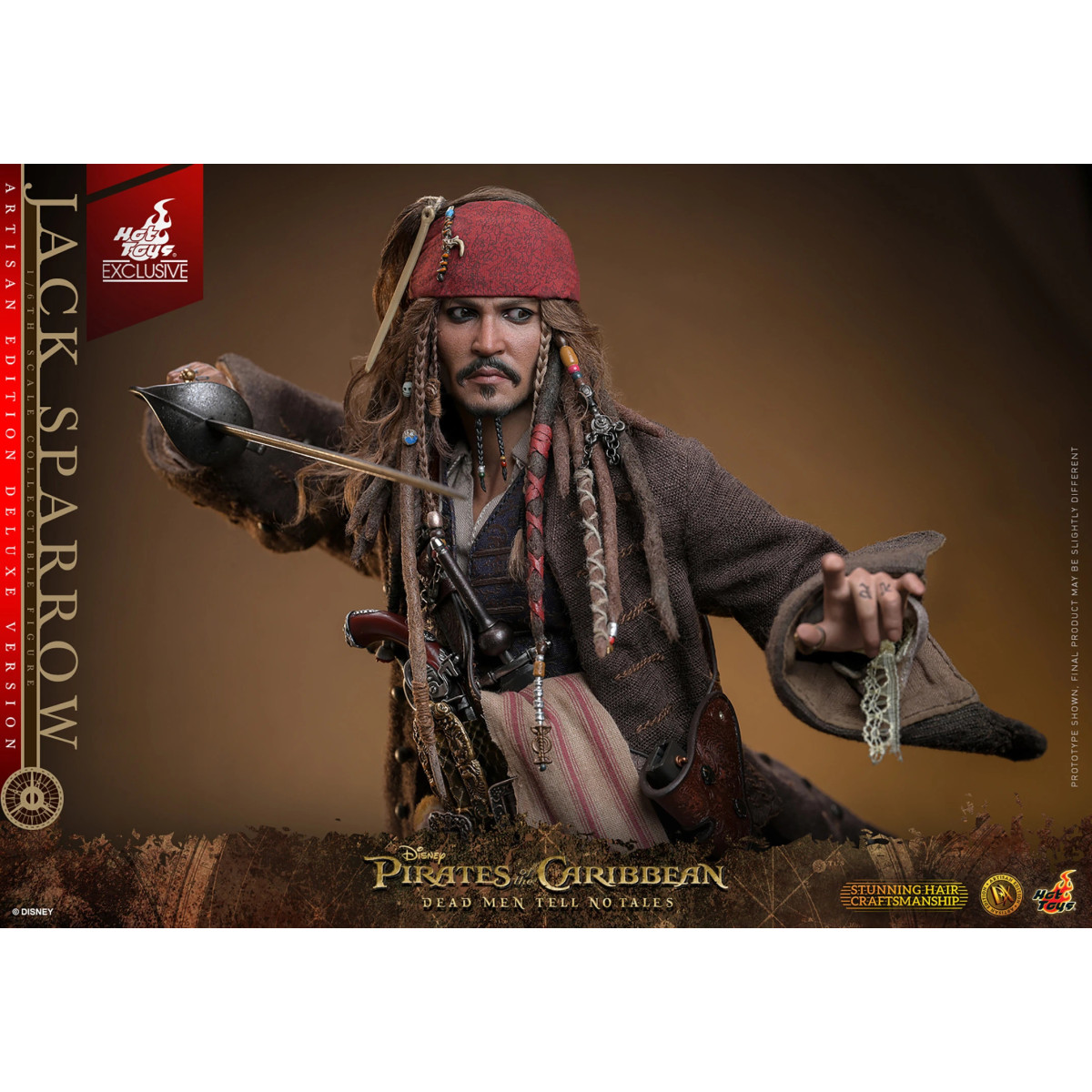 Hot Toys Piratas del Caribe - Jack Sparrow Artisan Edition Deluxe Version - Dead Men Tell No Tales