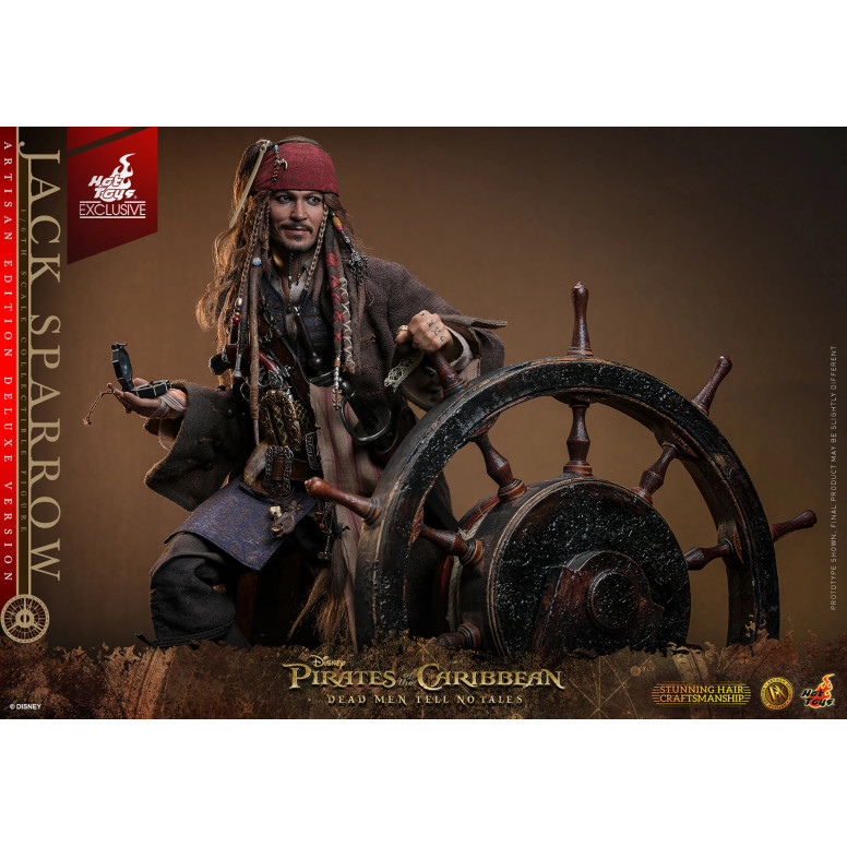 Hot Toys Piratas del Caribe - Jack Sparrow Artisan Edition Deluxe Version - Dead Men Tell No Tales