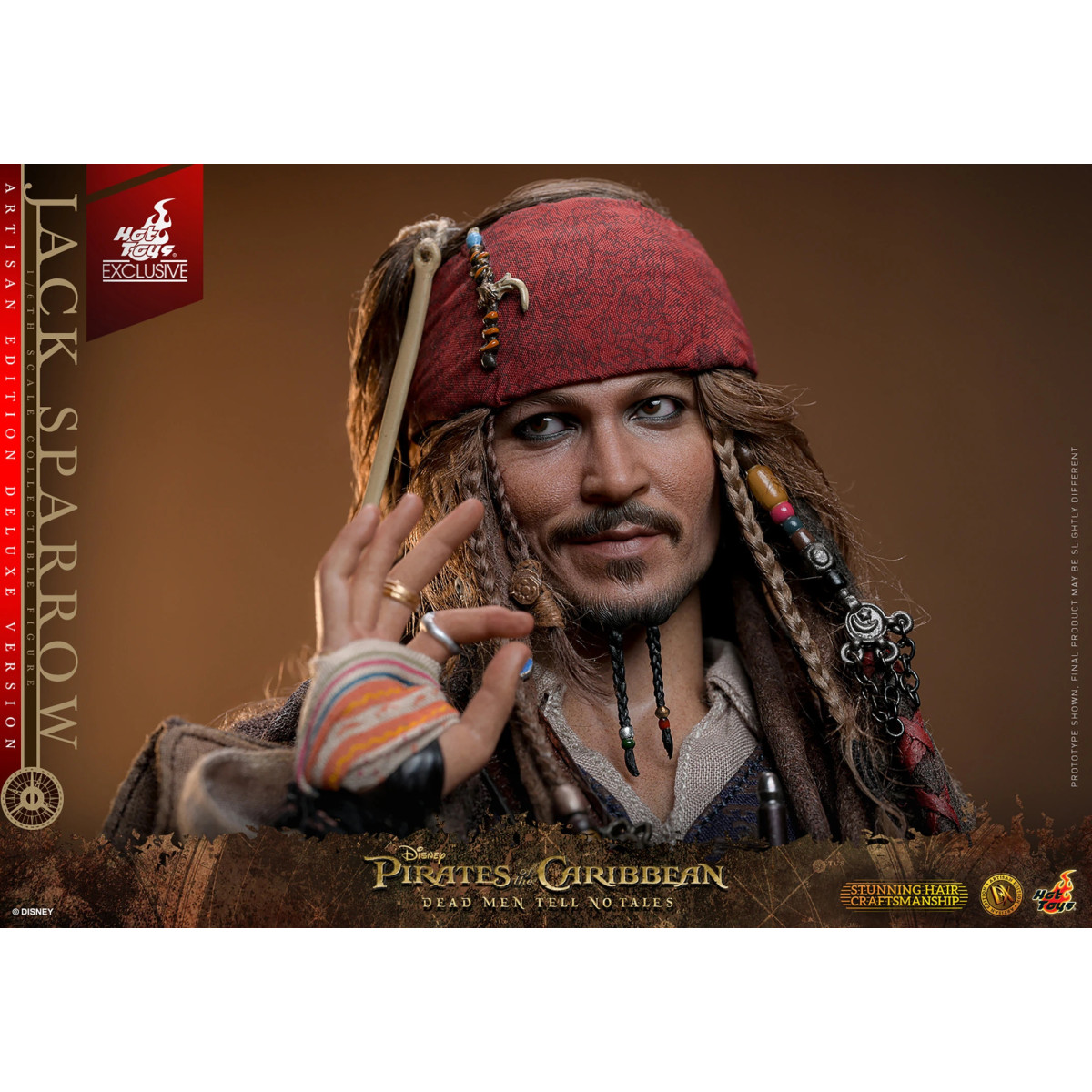 Hot Toys Piratas del Caribe - Jack Sparrow Artisan Edition Deluxe Version - Dead Men Tell No Tales