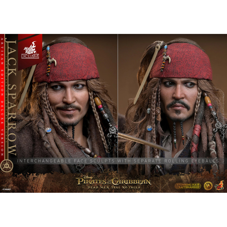 Hot Toys Piratas del Caribe - Jack Sparrow Artisan Edition Deluxe Version - Dead Men Tell No Tales