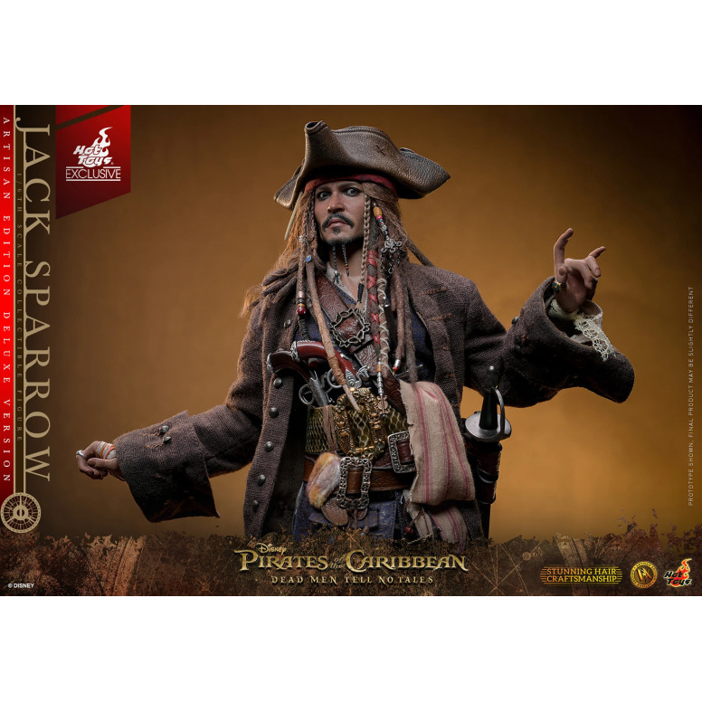 Hot Toys Piratas del Caribe - Jack Sparrow Artisan Edition Deluxe Version - Dead Men Tell No Tales