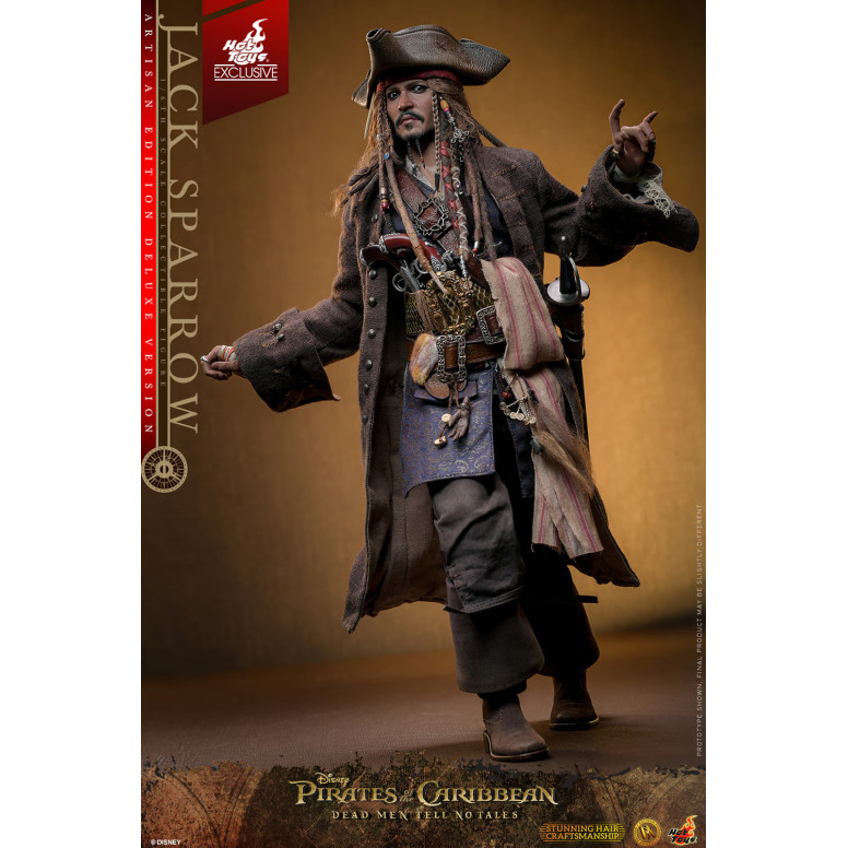 Hot Toys Piratas del Caribe - Jack Sparrow Artisan Edition Deluxe Version - Dead Men Tell No Tales